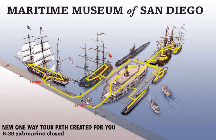 San Diego Maritime Museum Overview Map